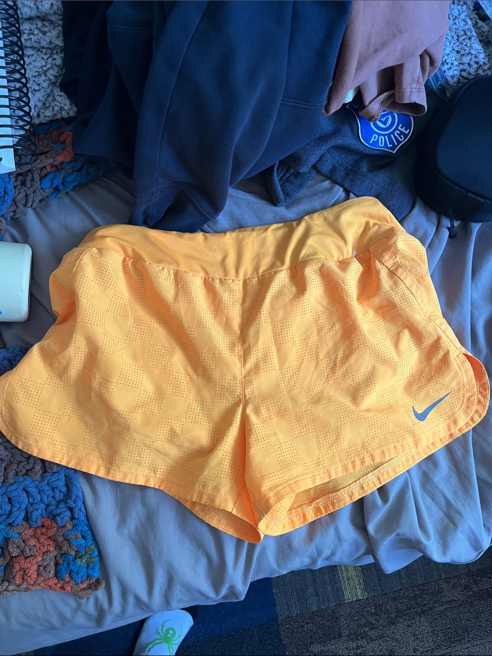 Nike Women's Orange Athletic Running Shorts